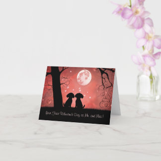 First Valentines Day as Married Couple Newlyweds カード
