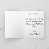 First Valentine's Day Together | Valentines Card カード (内部)