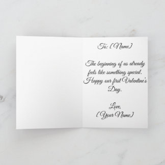 First Valentine's Day Together | Valentines Card カード