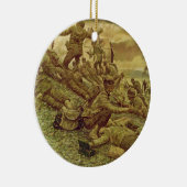 First Wave at Omaha by Ken Riley セラミックオーナメント (右)