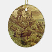 First Wave at Omaha by Ken Riley セラミックオーナメント (左)