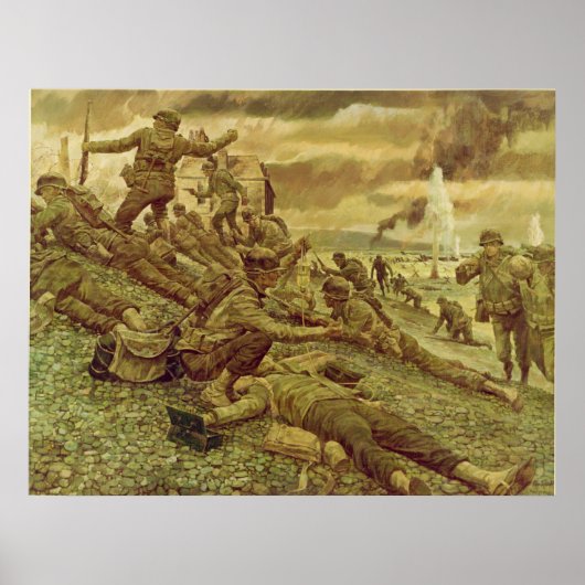 First Wave at Omaha by Ken Riley ポスター (正面)