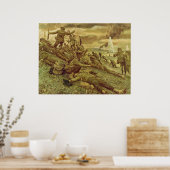 First Wave at Omaha by Ken Riley ポスター (キッチン)