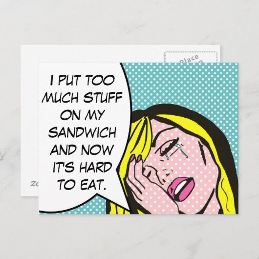 First World Problems漫画書葉書 ポストカード (正面/裏面)