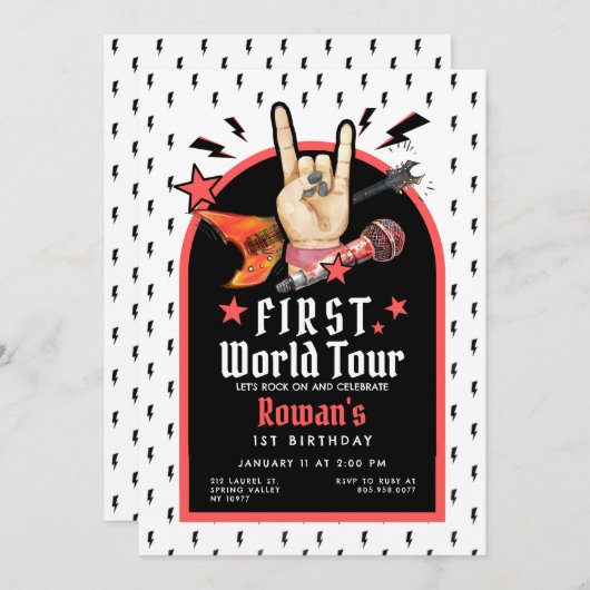First World Tour Birthday Invitation 招待状 (正面/裏面)