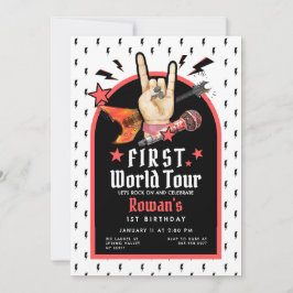First World Tour Birthday Invitation 招待状