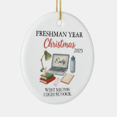 First Year At High School Ornament 2025, Freshman  セラミックオーナメント (右)