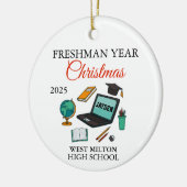 First Year At High School Ornament 2026, Freshman  セラミックオーナメント (左)
