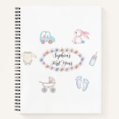 First Year Baby  – A Sweet Notebook for Mom ノートブック (正面)