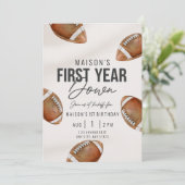 First Year Down | フットボールファーストバースデー招待状 (スタンド正面)