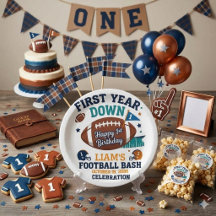 First Year Down フットボール 1歳の誕生日 
