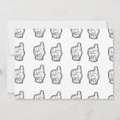 First Year Down Football 1st Birthday  招待状 (裏面)