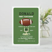 First Year Down Football 1st Birthday  招待状 (スタンド正面)