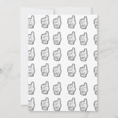 First Year Down Football 1st Birthday  招待状 (裏面)