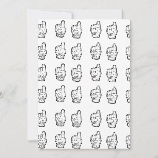 First Year Down Football 1st Birthday  招待状 (裏面)