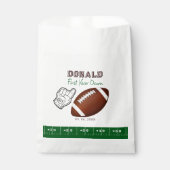 First Year Down Football Birthday  フェイバーバッグ (正面)