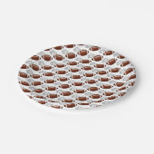 First Year Down Football Birthday  ペーパープレート (アングル)