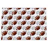 First Year Down Football Birthday  ラージペーパーバッグ (正面)