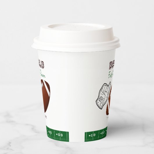 First Year Down Football Birthday  紙コップ (左)