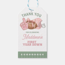 FIRST year down, Football Birthday, ONE  ギフトタグ