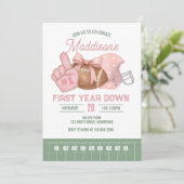 FIRST year down, Football Birthday, Pink football 招待状 (スタンド正面)