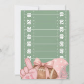 FIRST year down, Football Birthday, Pink football 招待状 (裏面)