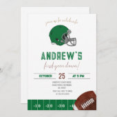 First Year Down Football Invitation 招待状 (正面/裏面)