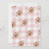 First Year Down Football Invitation, First Birthda 招待状 (裏面)