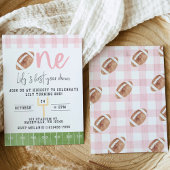 First Year Down Football Invitation, First Birthda 招待状