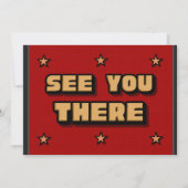 First Year Down - Football with Photo Landscape 招待状 (裏面)