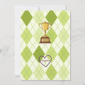 First Year Mastered, Golfing 1st Birthday 招待状 (裏面)