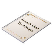 First-Year Memory Keeper | Newlywed Milestone Trac ノートブック (左側)