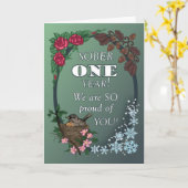 First Year Sober Anniversary Card from Group カード (黄色い花)