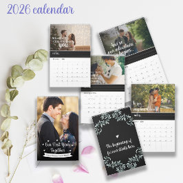 First Year Together Newlywed Photo Romantic Quotes カレンダー