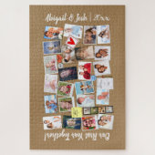First Year Together Photo Memories フェイク Cork Board ジグソーパズル (縦)
