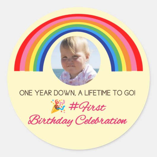 First YearMilestone:1年下、残りの一生 ラウンドシール (正面)