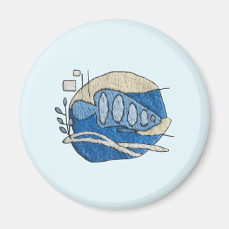Fisch im Stickdesign マグネット