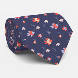 Fischiger Familienausflug Krawatte Oxford Blue ネクタイ