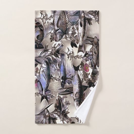 Fischschwarm バスタオルセット (ハンドタオル)