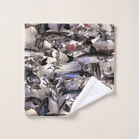 Fischschwarm バスタオルセット (ウォッシュタオル)