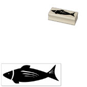 FIshゴム印、海ゴム印 ラバースタンプ (押印)