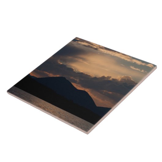 fish湖の日没; 文字無し タイル (側面)