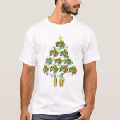 Fish And Beer Christmas Tree Tシャツ (正面)