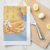 Fish and Chips キッチンタオル (四つ折り)