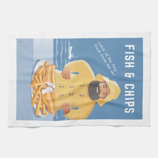 Fish and Chips キッチンタオル (横)