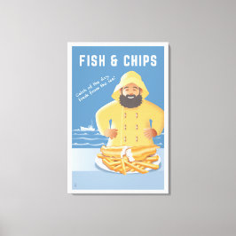 Fish and Chips キャンバスプリント