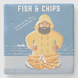 Fish and Chips ストーンコースター
