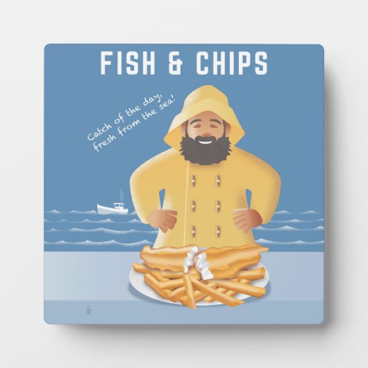 Fish and Chips フォトプラーク (正面)