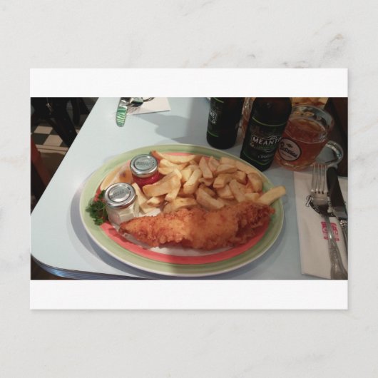 fish-and-chips ポストカード (正面)