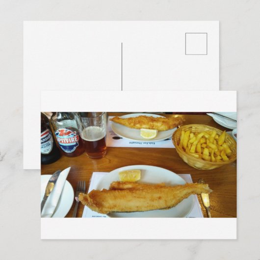 Fish and chips ポストカード (正面/裏面)